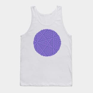 Penrose Pattern Blue & Purple Fashion Print Tank Top